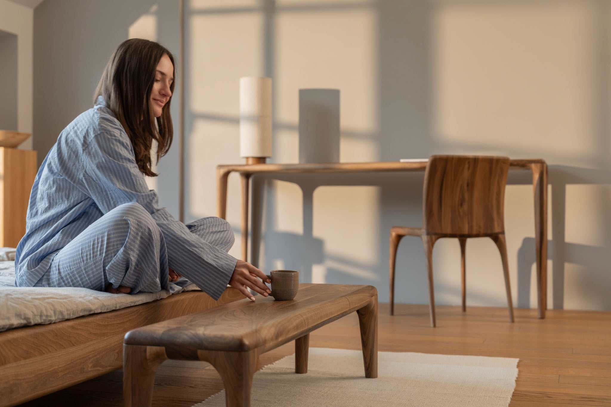LÜNA | Table Console en Chêne