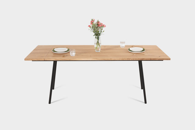 MARTA S EXTENDABLE TABLE | Oak | 120 - 180 x 60 x 3 cm | N31  Stock