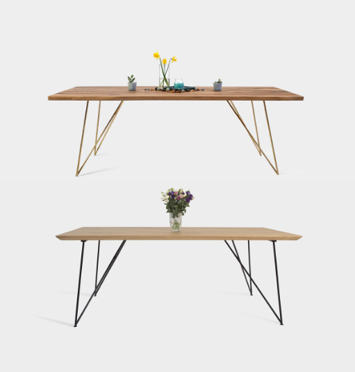 Kantenoptionen: gerade, unterhalb abgeschrägt oder naturbelassen.