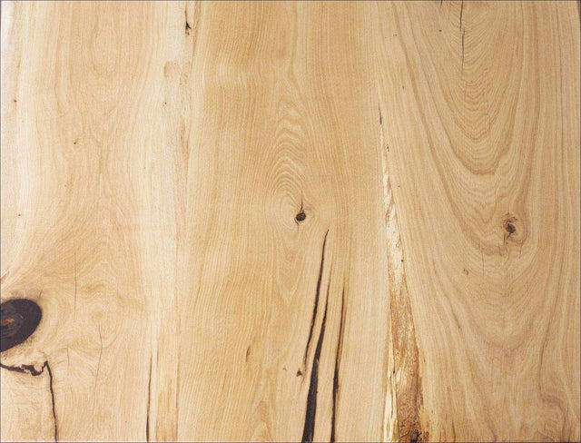 Live Edge Dining Table on Steel Legs Made from two Oak Boards | JULIA-Hardman Design