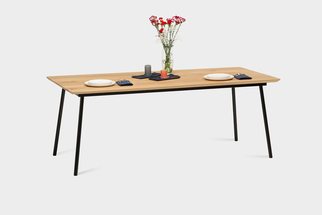 MARTA | Chêne Table | 220 x 100 x 3 cm | B34 Stock