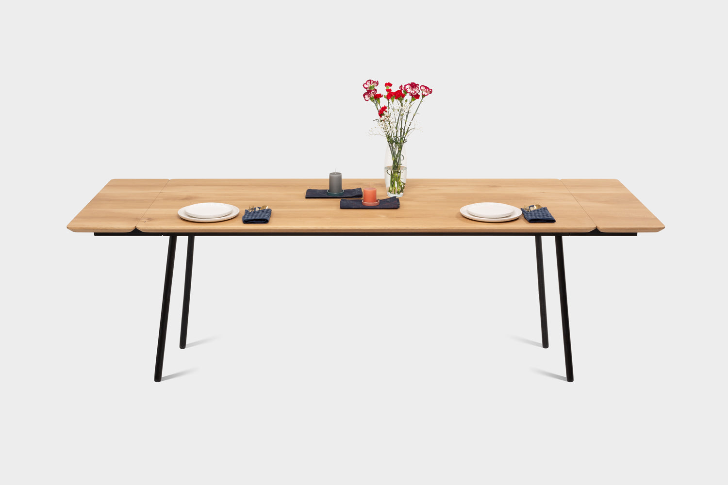 MARTA |Table extensible en Chêne | 180 - 240 x 80 x 3 cm | Stock B55