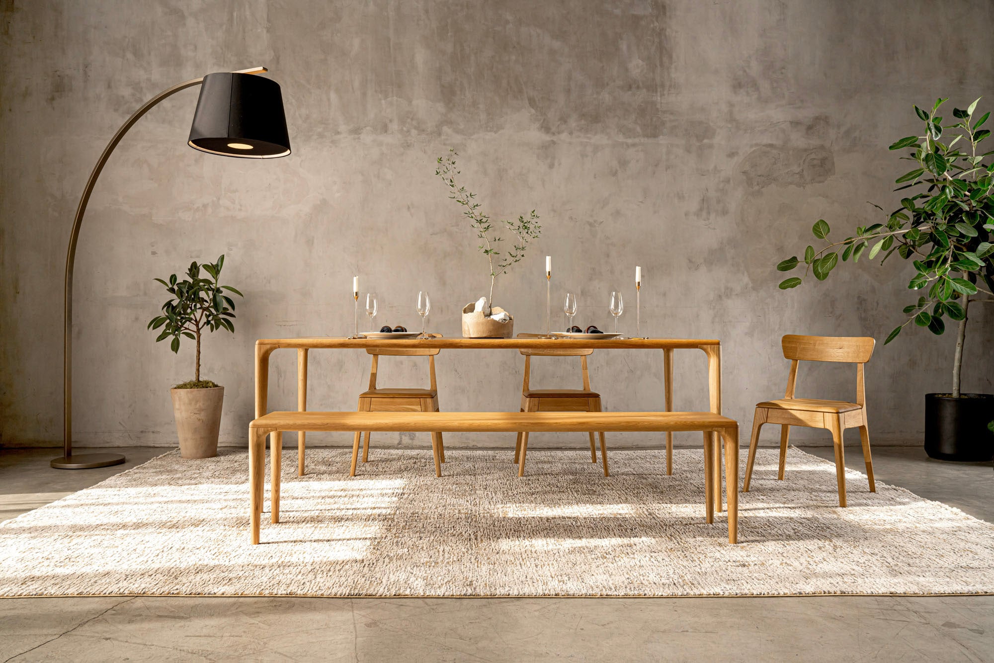 Table à manger LÜNA | Chêne