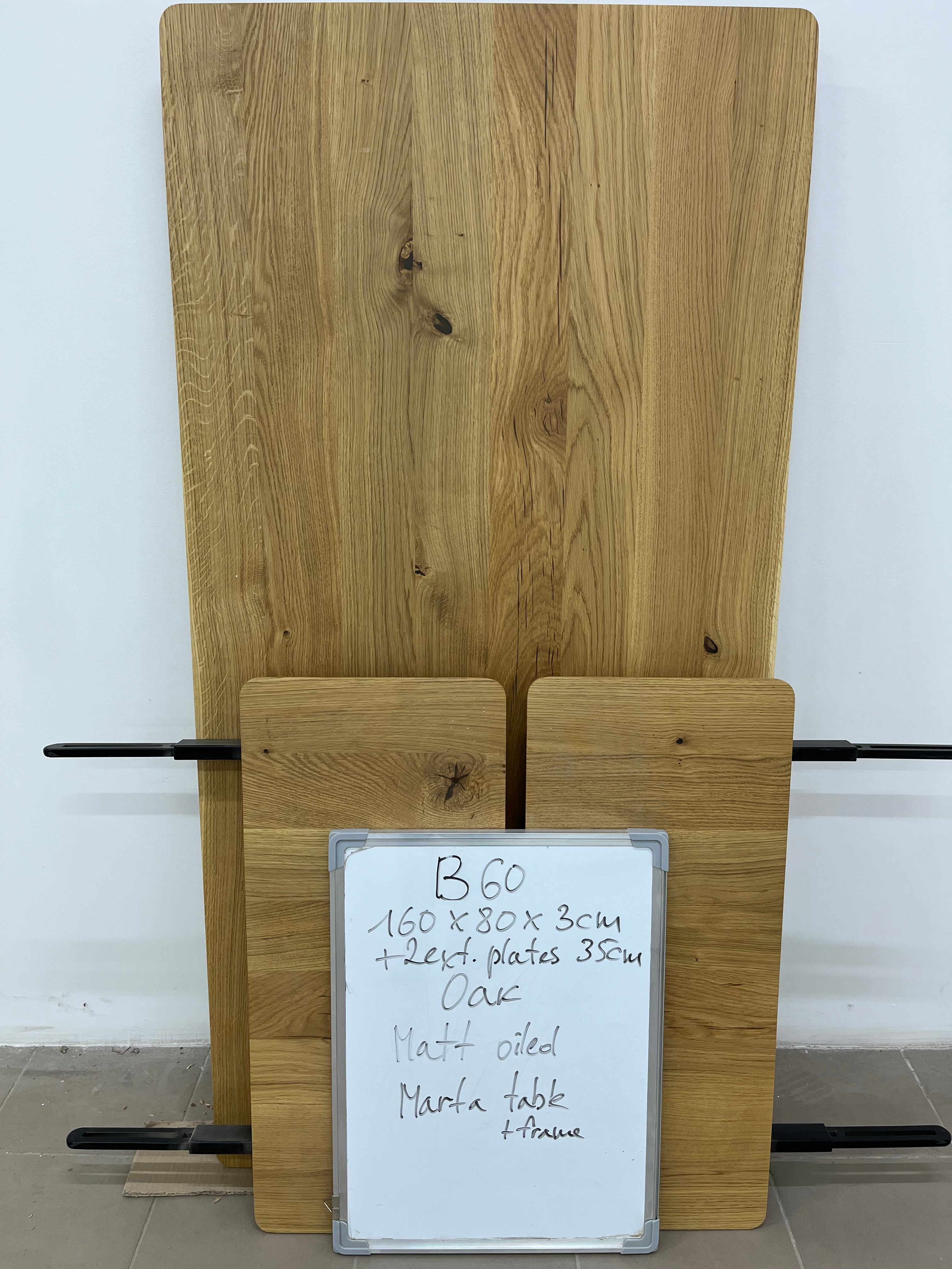 MARTA | Ausziehbarer Tisch aus Eiche | 160 - 230 x 80 x 3 cm | B60 Lagerbestand image 6
