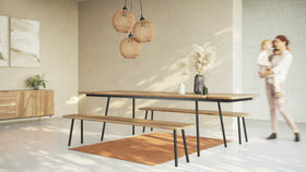 MARTA | Walnut Extendable Dining Table image 3