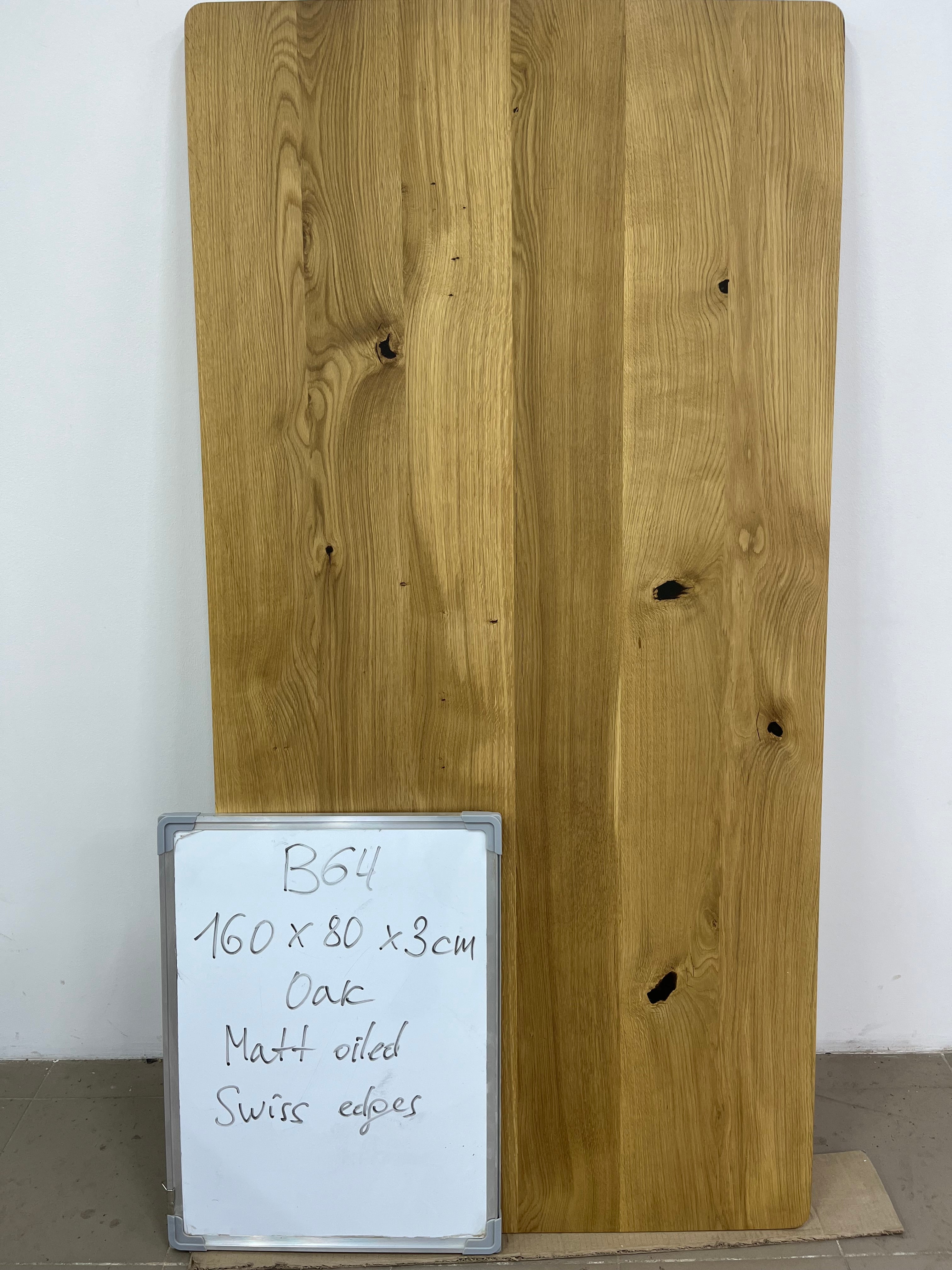Plateau de table | Chêne | 160 x 80 x 3 cm | Stock B64