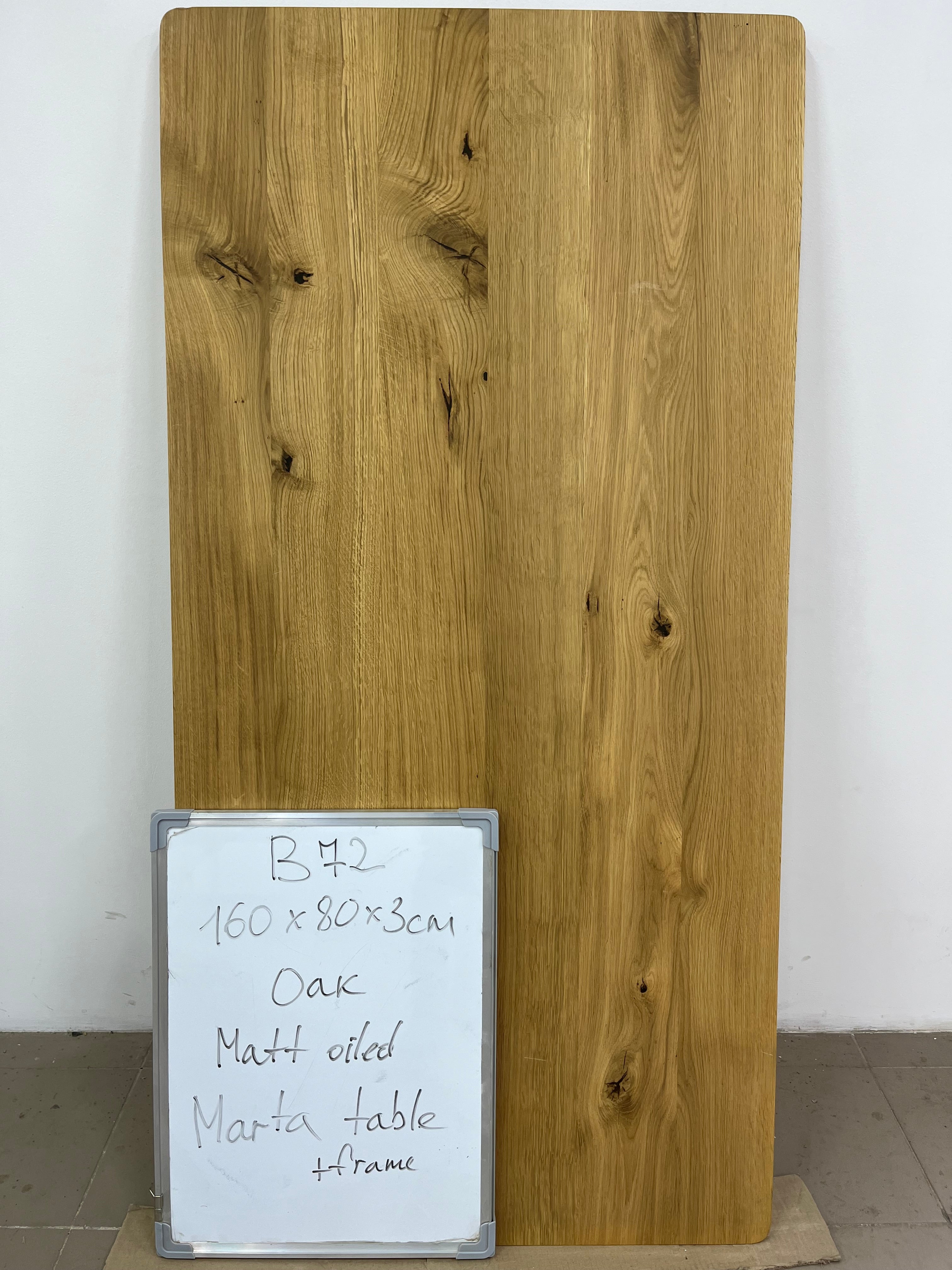 MARTA | Chêne Table | 1160 x 80 x 3 cm | Stock B72