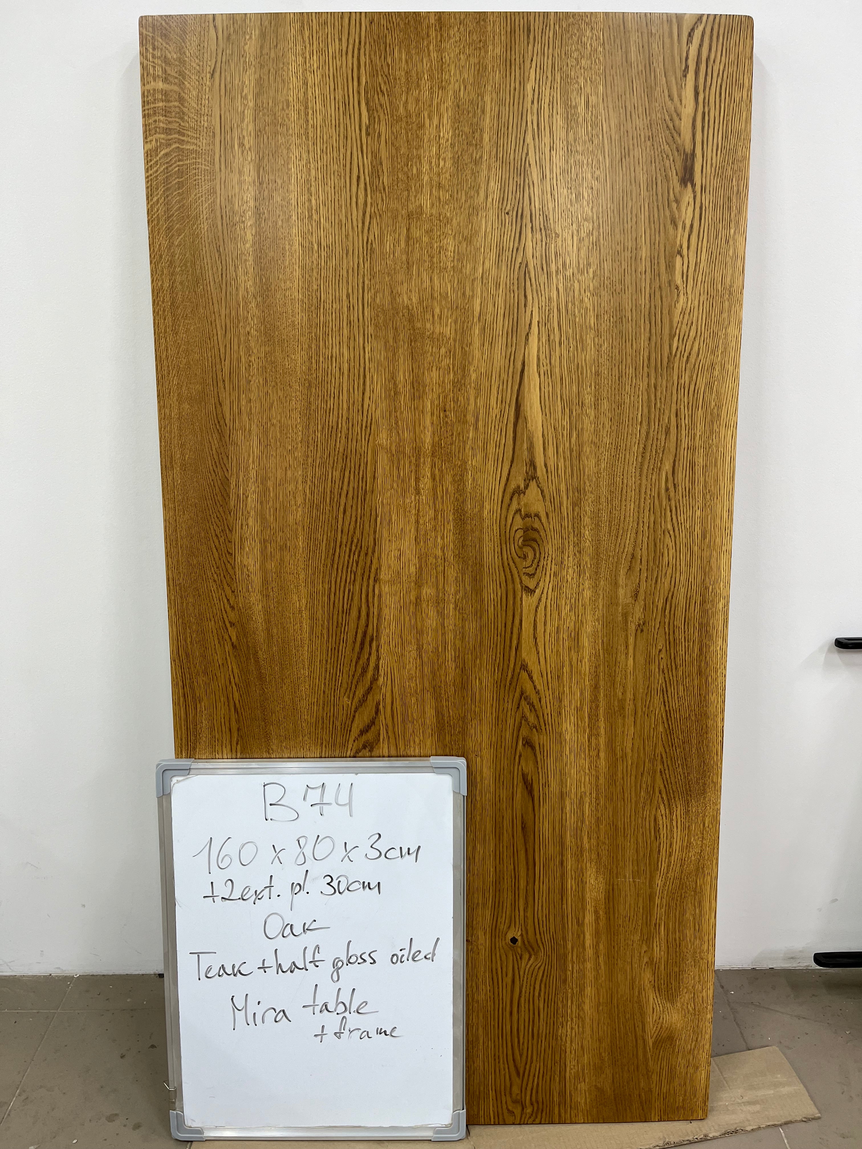 MARTA S EXTENDABLE TABLE | Oak | 160 - 220 x 80 x 3 cm | B74 Stock