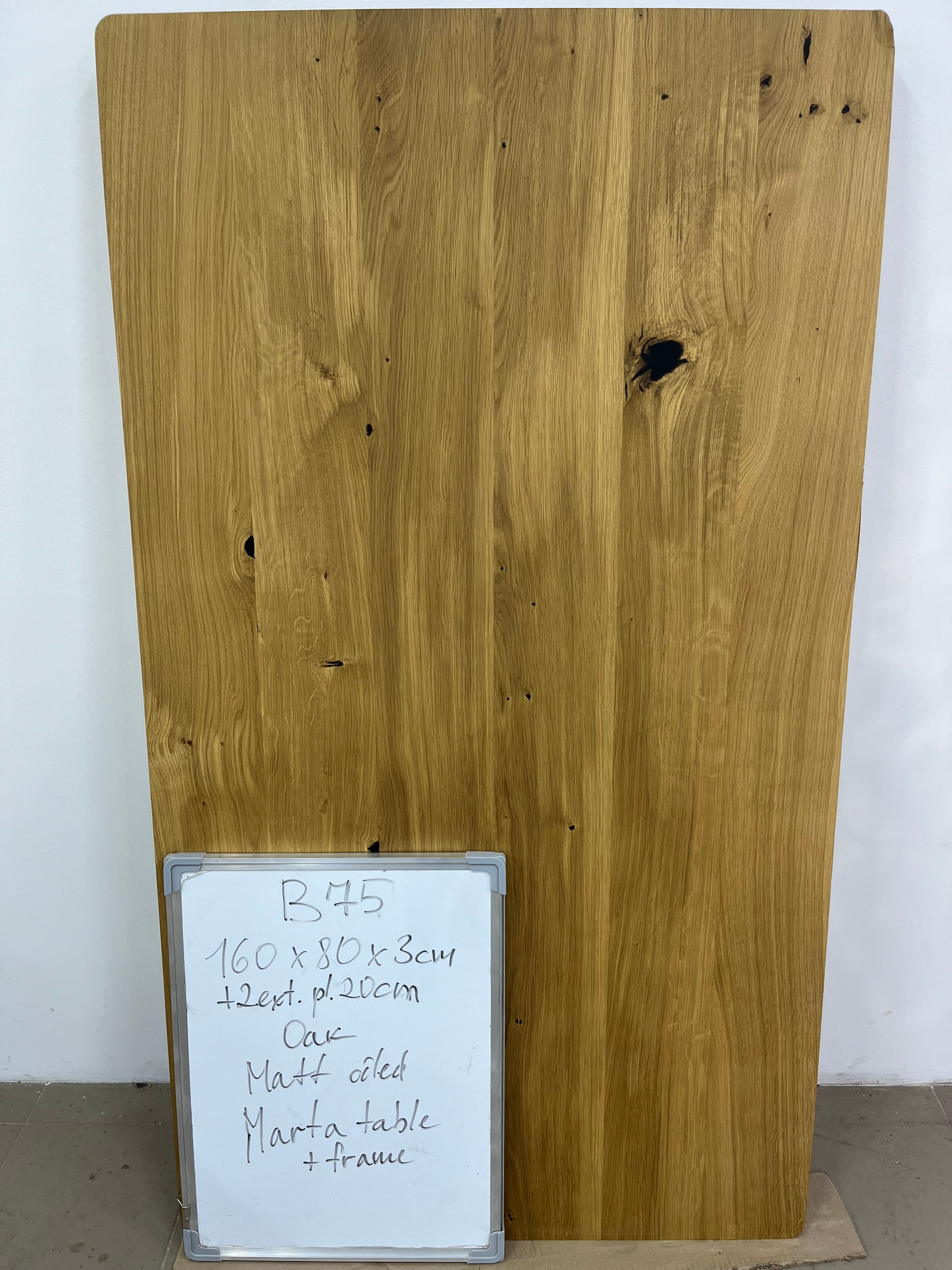 MARTA EXTENDABLE TABLE | Oak | 160 - 200 x 80 x 3 cm | B75 Stock