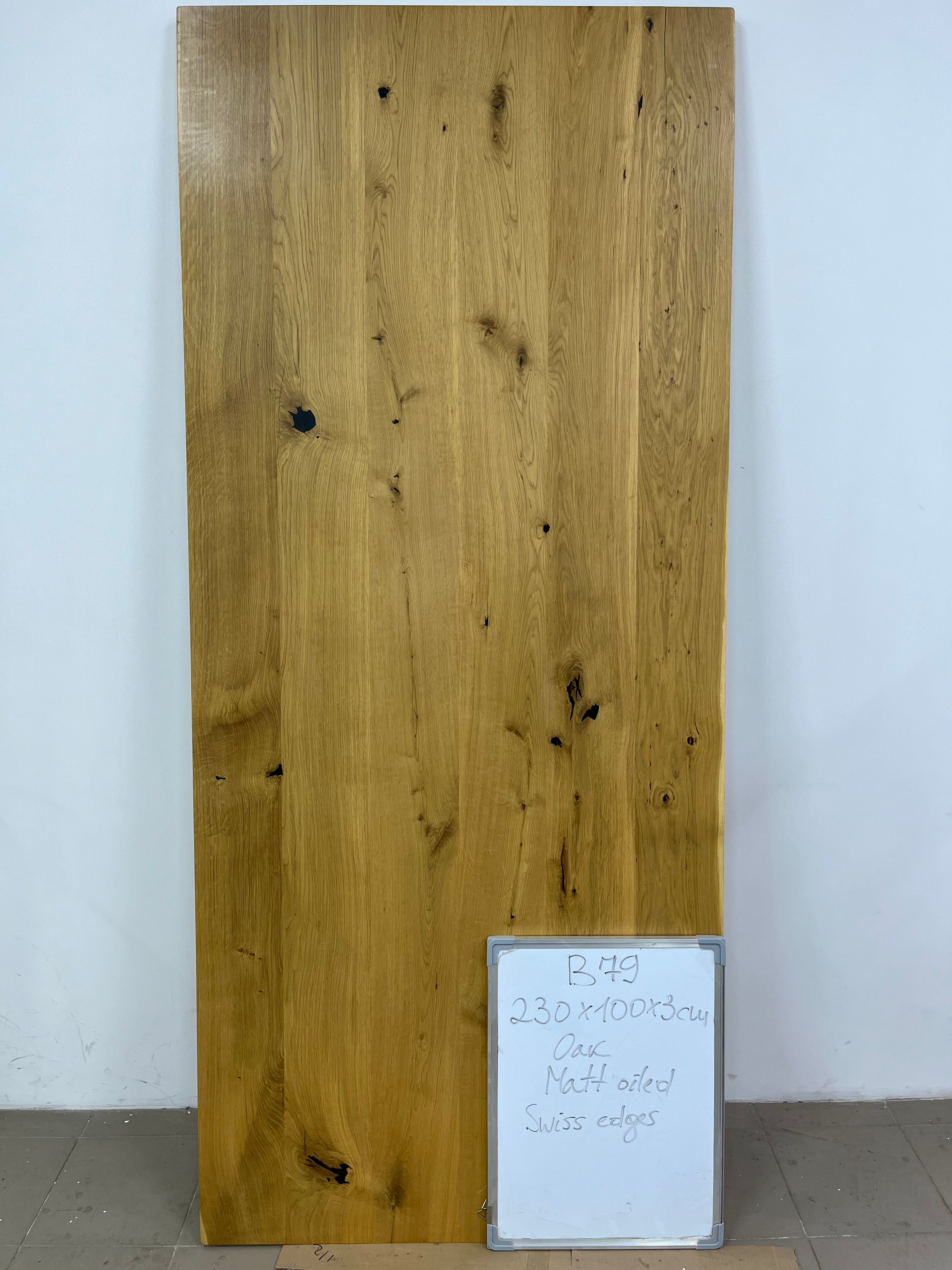 Tischplatte | Eiche | 230 x 100 x 3 cm | B79 Lagerbestand image 5