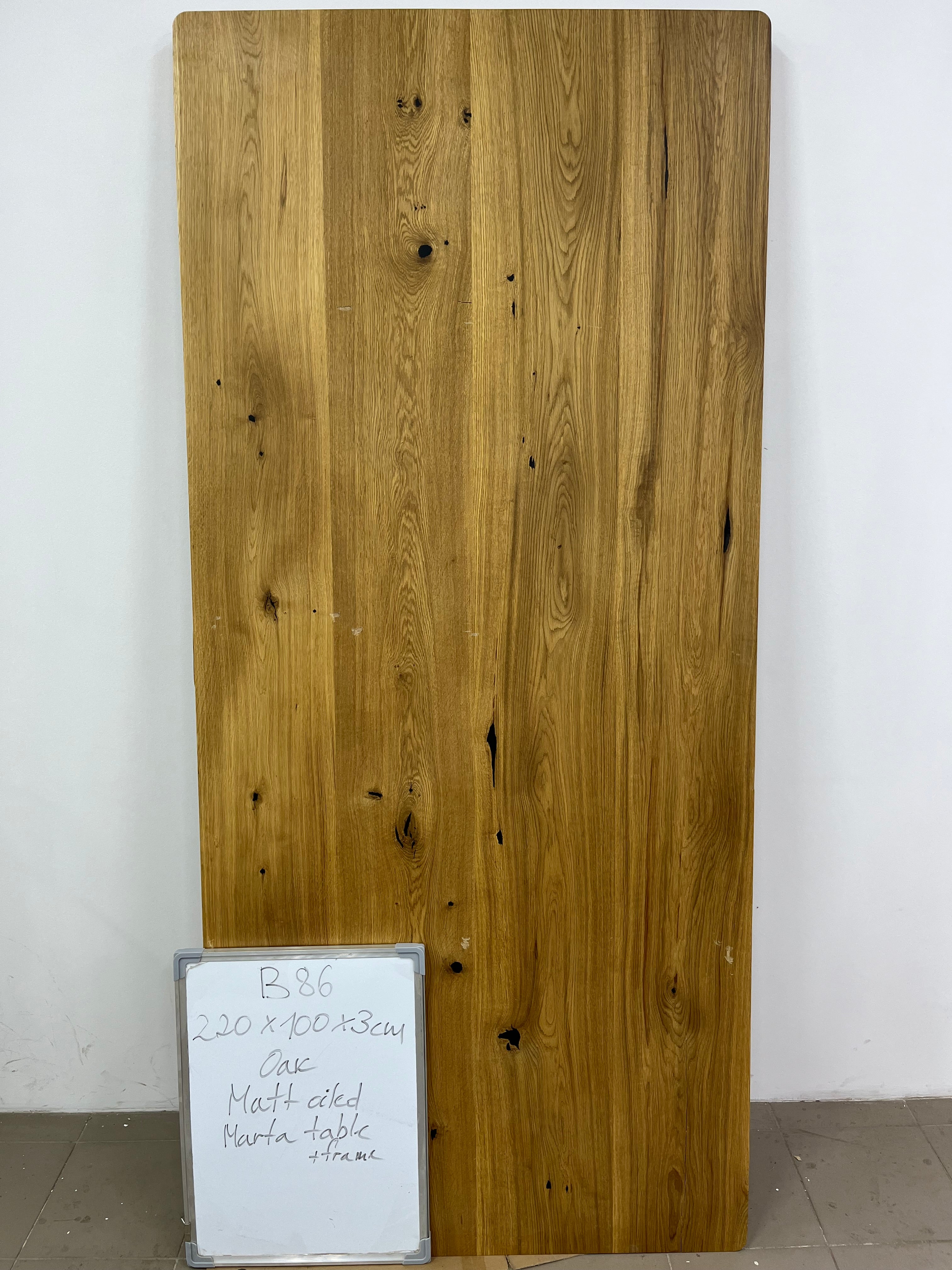 MARTA TABLE | OAK | 220 x 100 x 3 cm | B86 Stock