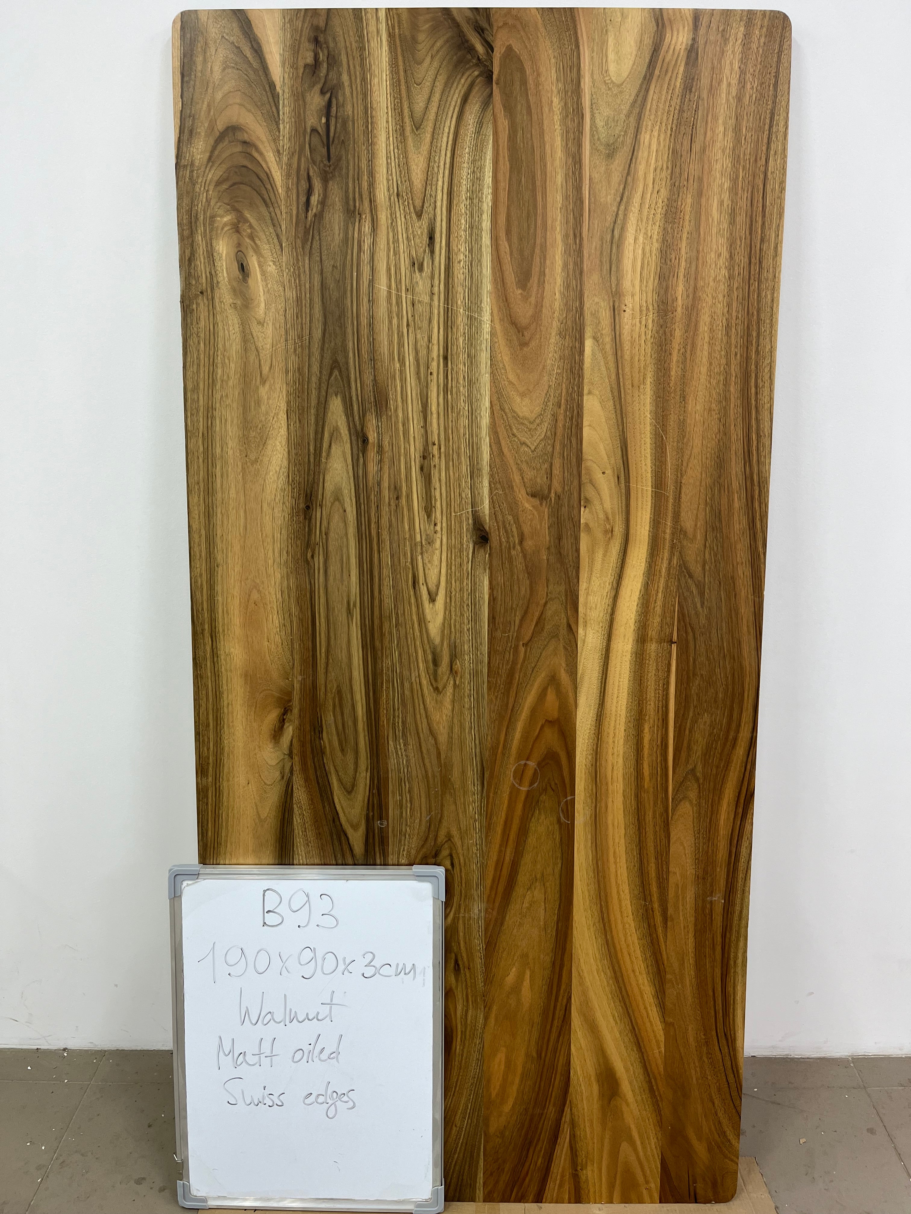 Plateau de table | Noyer | 190 x 90 x 3 cm | Stock B93