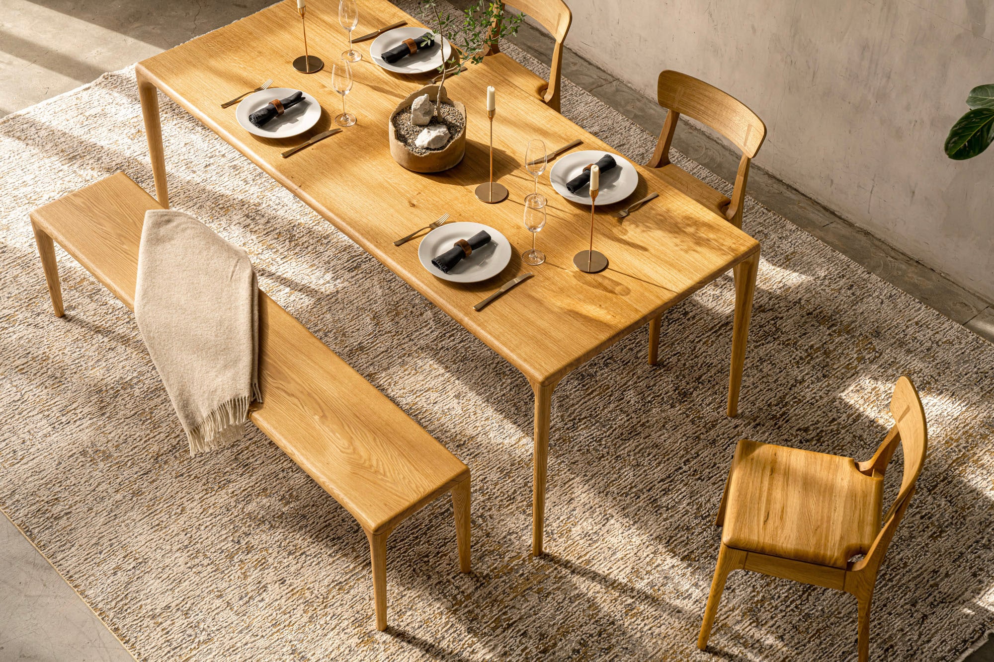 Table à manger LÜNA | Chêne