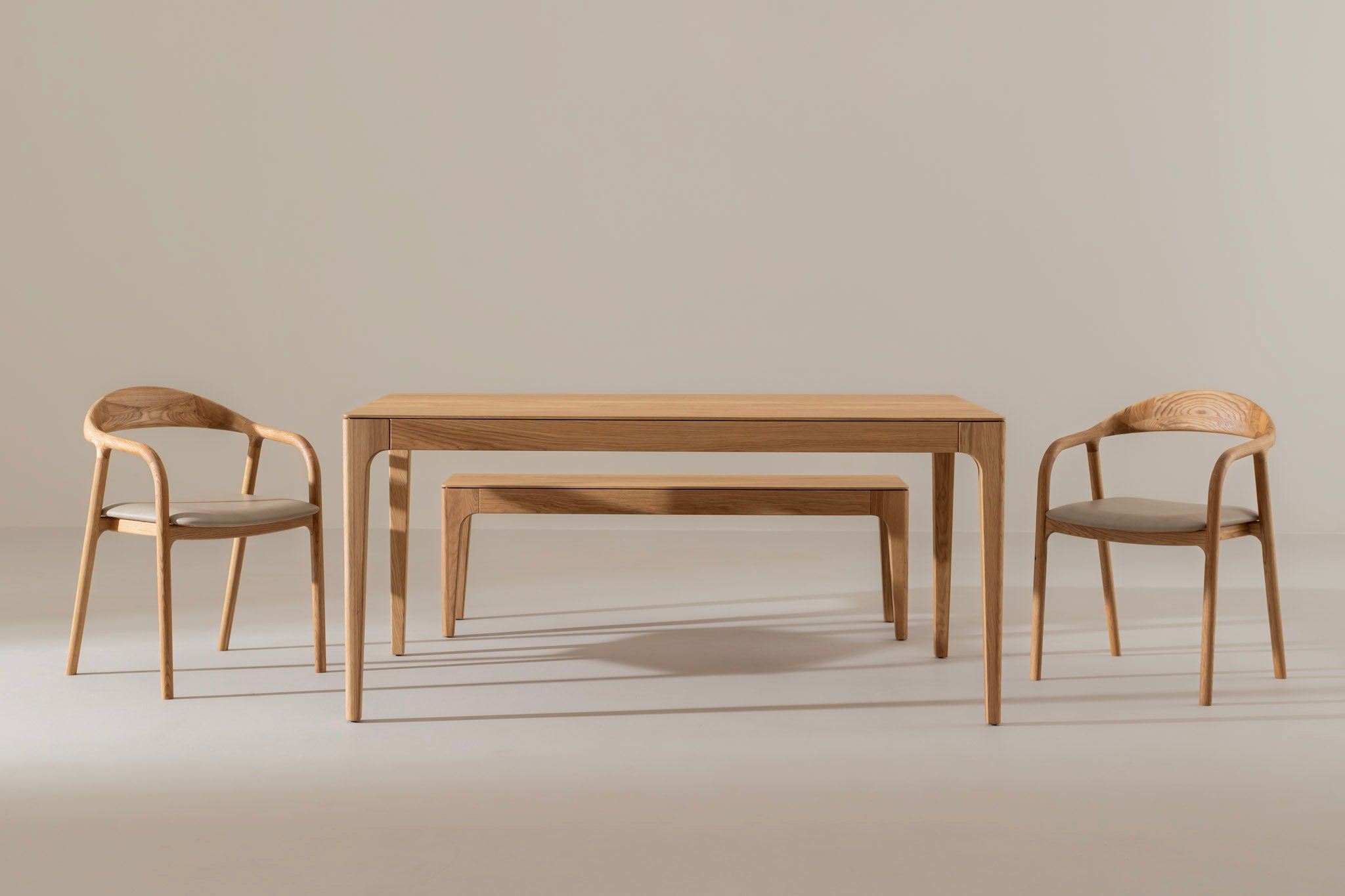 CAROLINA Eettafel van eikenhout