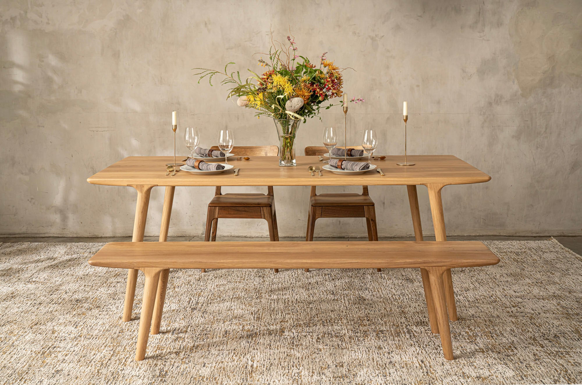 BRUNO | Oak Dining Set
