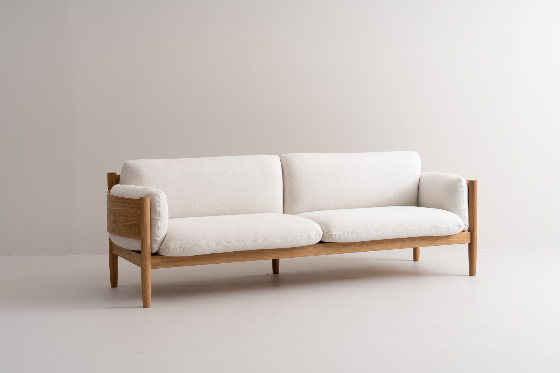Soft, deep cushions with removable covers.