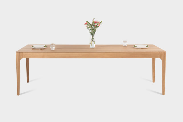 CAROLINA | Table en chêne | 200 x 90 x 2 cm | Stock B45