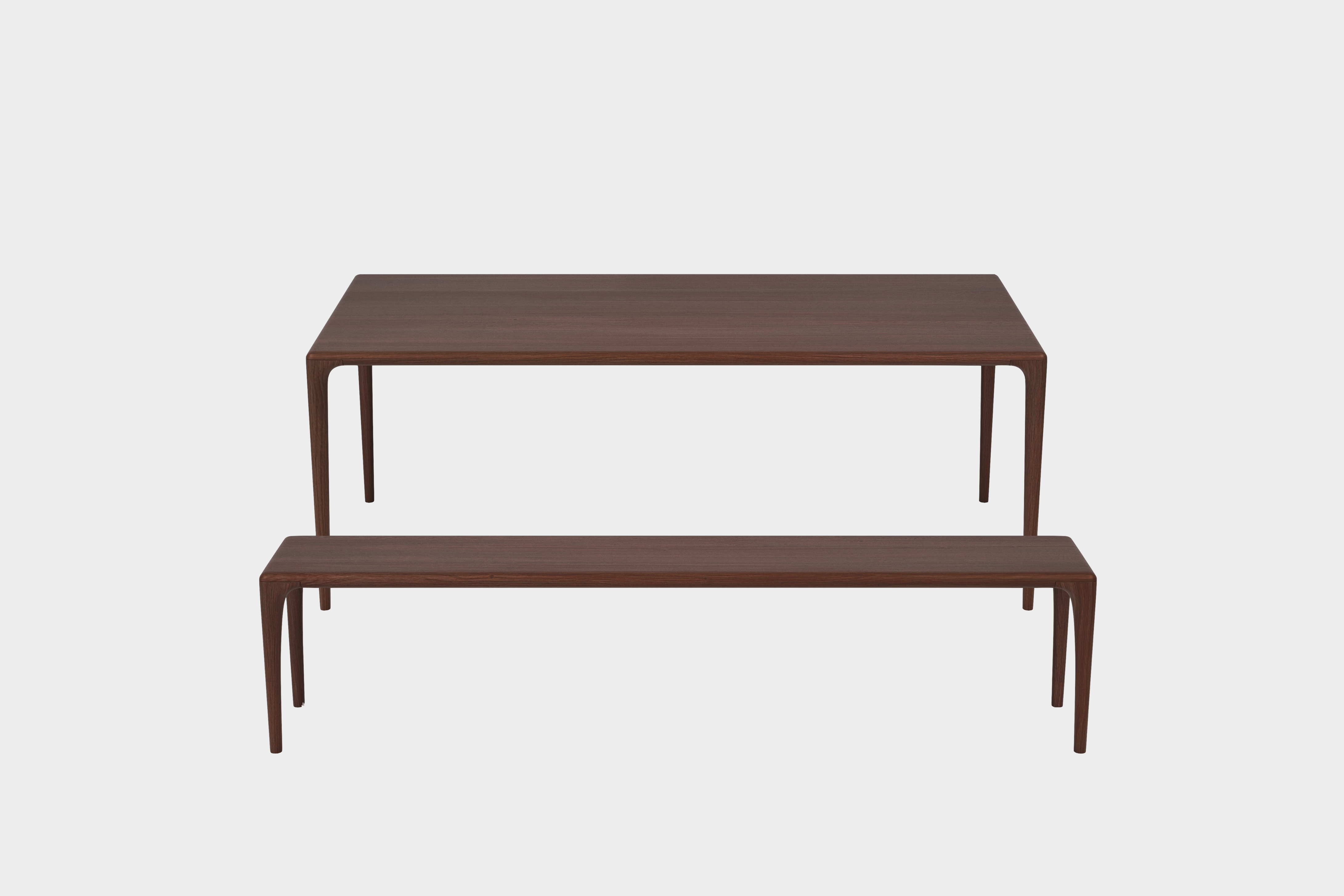 LÜNA | Smoked Ash Dining Set