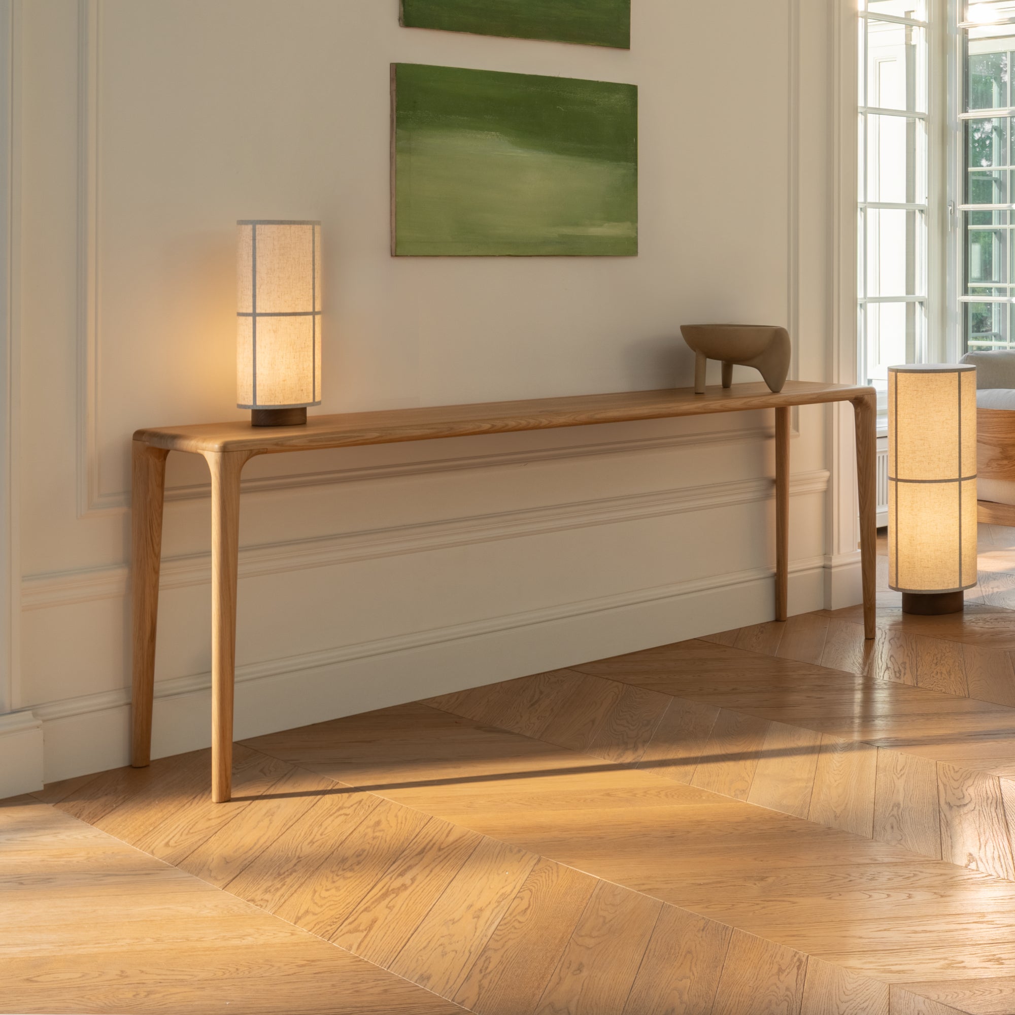 LÜNA | Table Console en Chêne