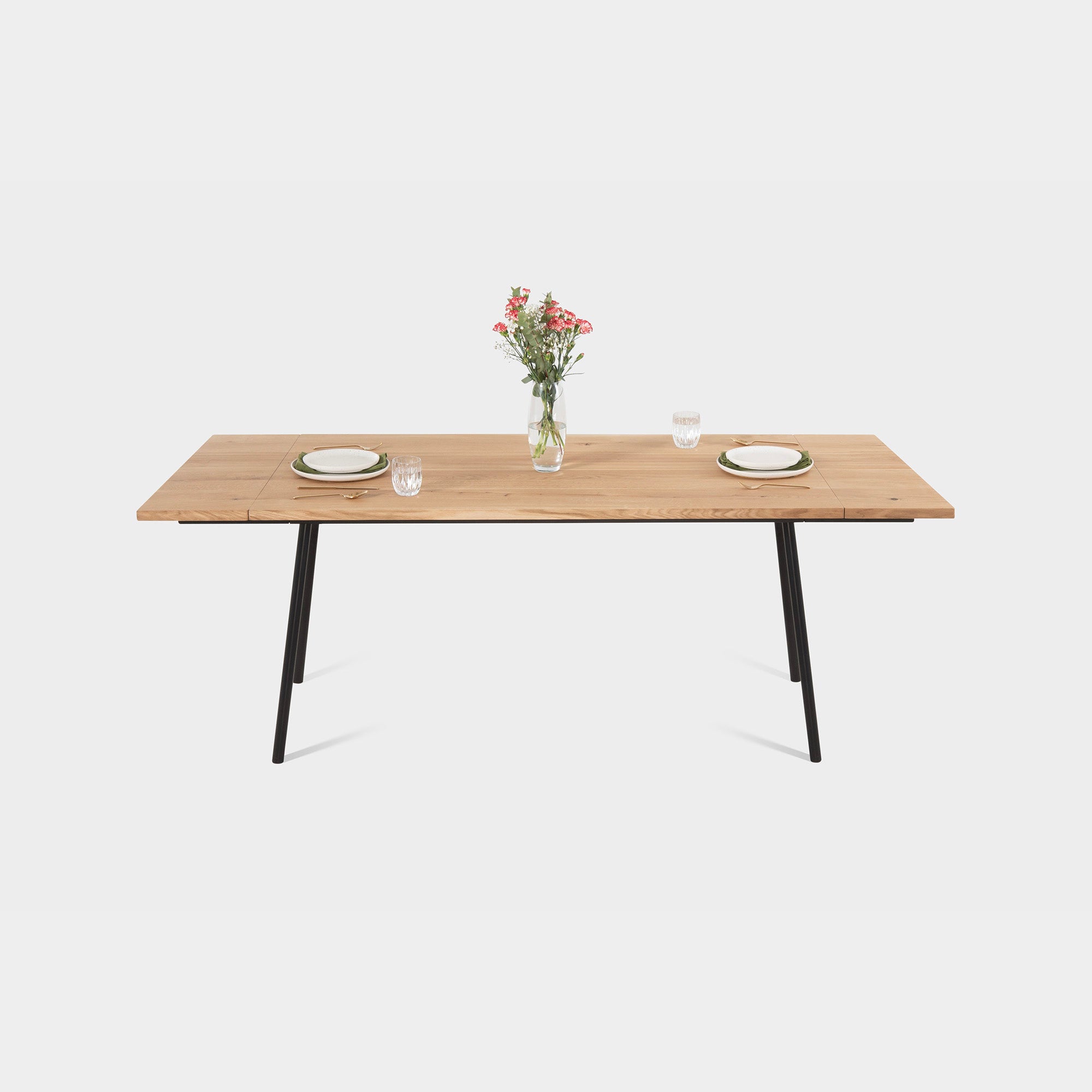 MARTA S EXTENDABLE TABLE | Oak | 160 - 220 x 80 x 3 cm | B74 Stock