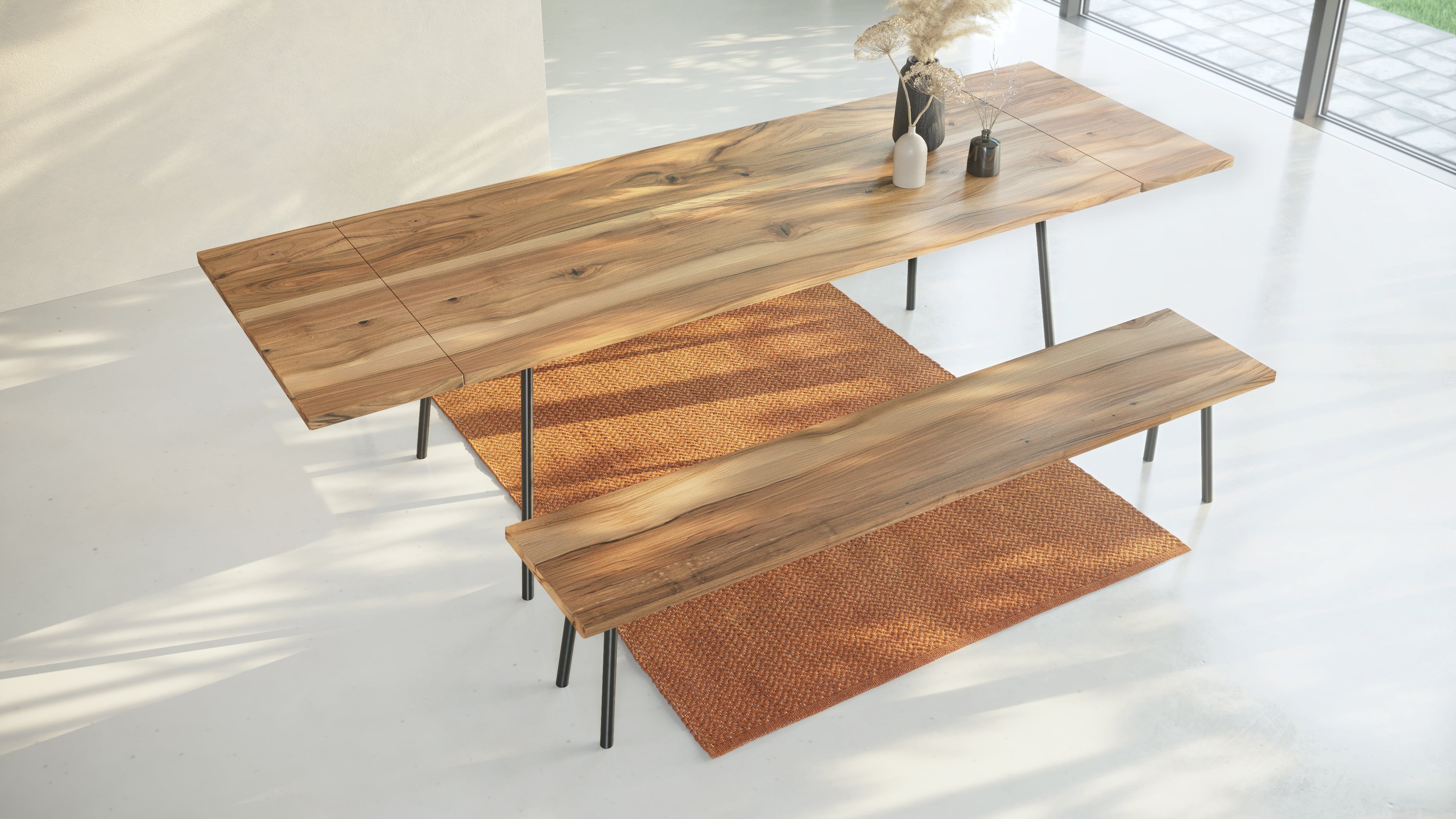MARTA S | Walnut Extendable Dining Table