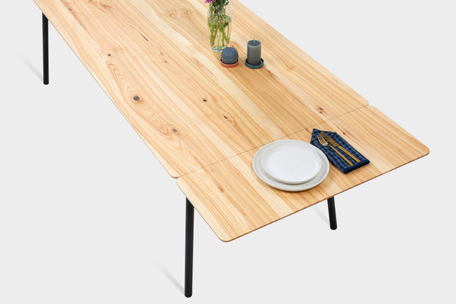 MIRA Ash Collection | Expandable Ash Dining Table & Bench Set