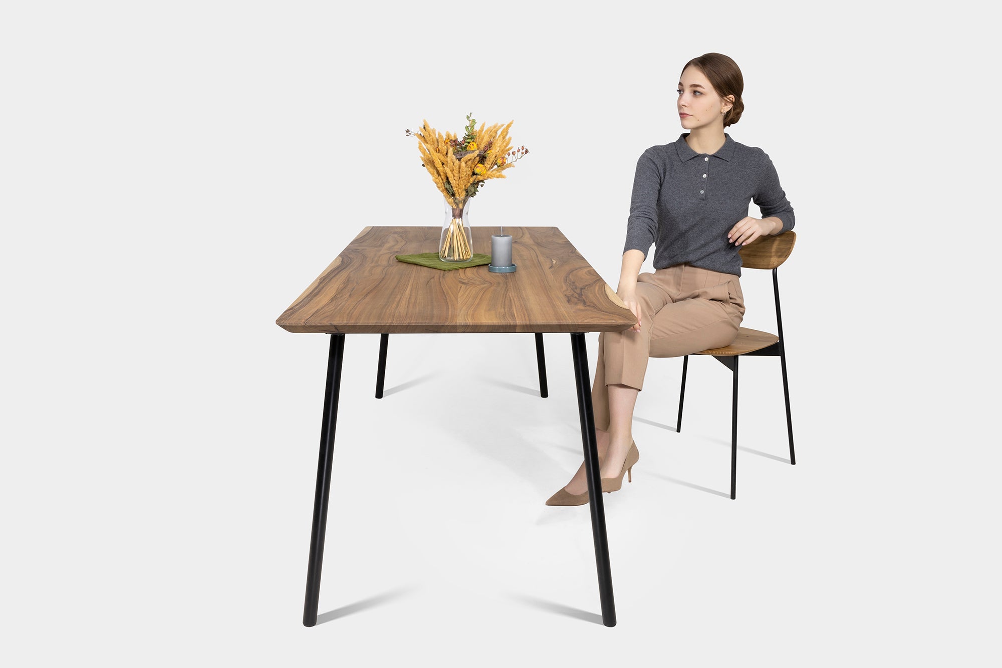 Mid Century Modern Walnut Dining Table | MARTA Dining Table-Hardman Design