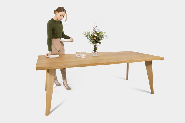 Handmade Table And Extendable Dining Table In Oak Or Walnut | AMBER Table-Hardman Design