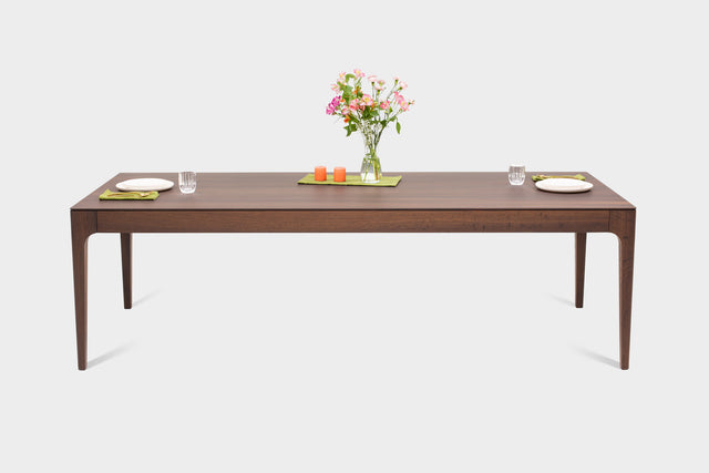CAROLINA Collection Smoked Oak | Extendable Wooden Dining Table Set