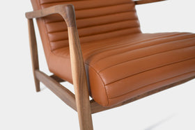 LAICA | Modern Armchair and Ottoman in Italian Leather or Wool image 20