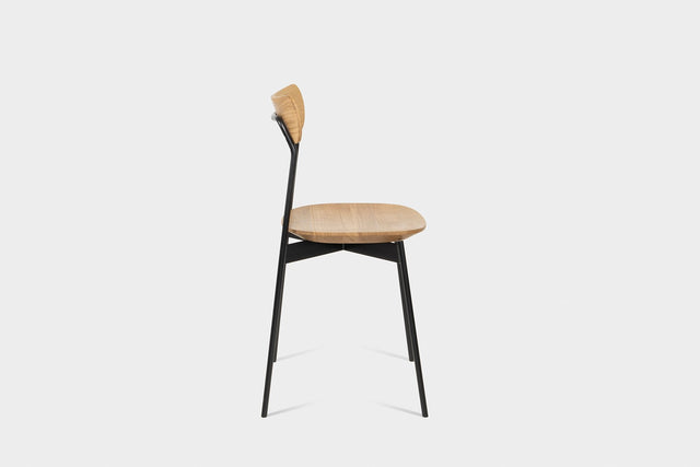 Mid Century Dining Chair With Steel Legs | MAYA Chair-Hardman Design