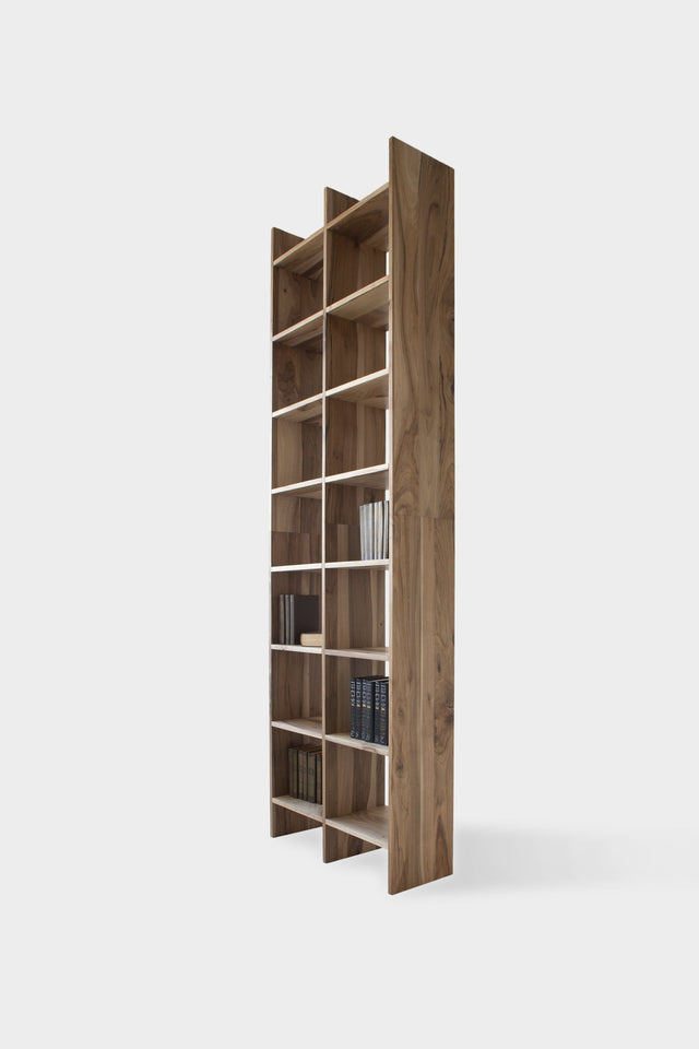 Contemporary European Walnut Bookcase | AGATA-Hardman Design