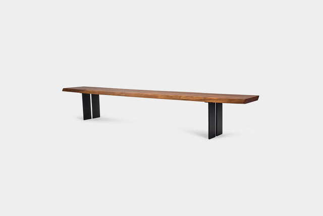ORPHELIA | Bauhaus Industrial Walnut Bench