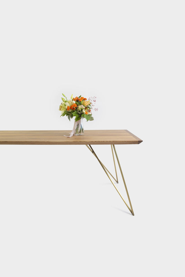 Mid-Century Modern Oak Dining Table | EVELIE-Hardman Design