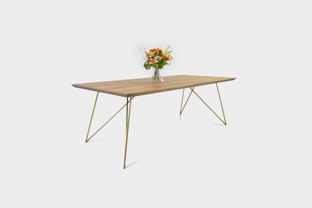 Mid-Century Modern Oak Dining Table | EVELIE-Hardman Design