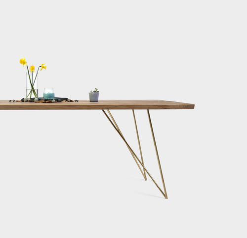 EMILIE S | Walnut Dining Bench image 7