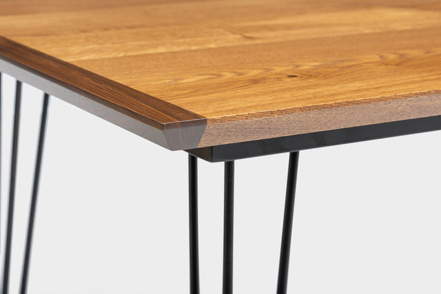 EVE | Mid Century Modern Walnut Dining Table on Steel Legs