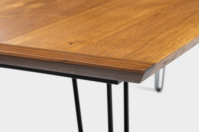EVE | Mid Century Modern Walnut Dining Table on Steel Legs