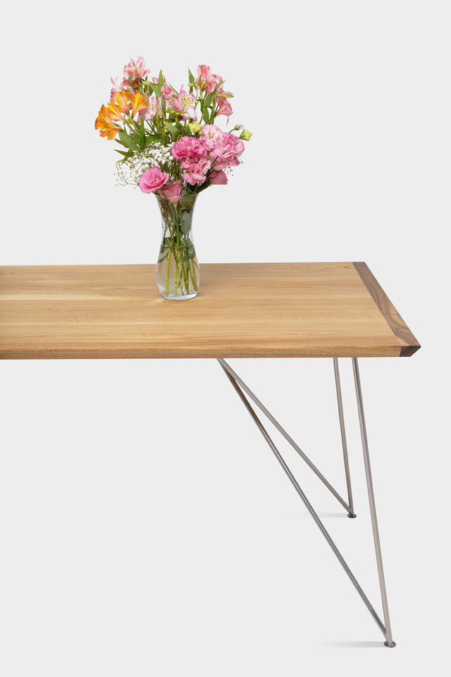 EVELIE | Mid-Century Modern Oak Dining Table